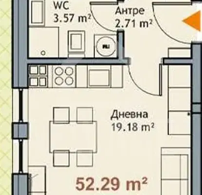Photo 5 — Three-room apartment with sea view in m-t Alen mak, Varna
