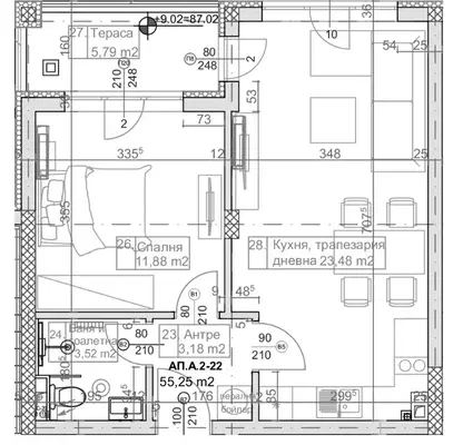 Photo 5 — 2-bedroom apartment in Varna, Manastirski Rid