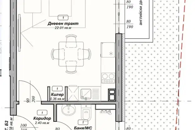 2-bedroom apartment in Varna, Pchelina