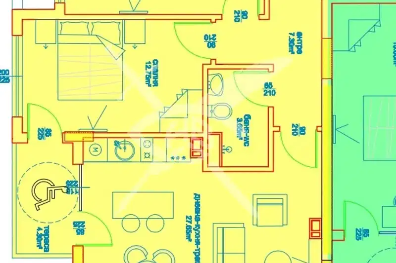 2-bedroom apartment in Burgas, Madika