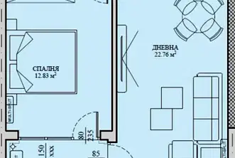 Двустаен апартамент в София, Малинова долина