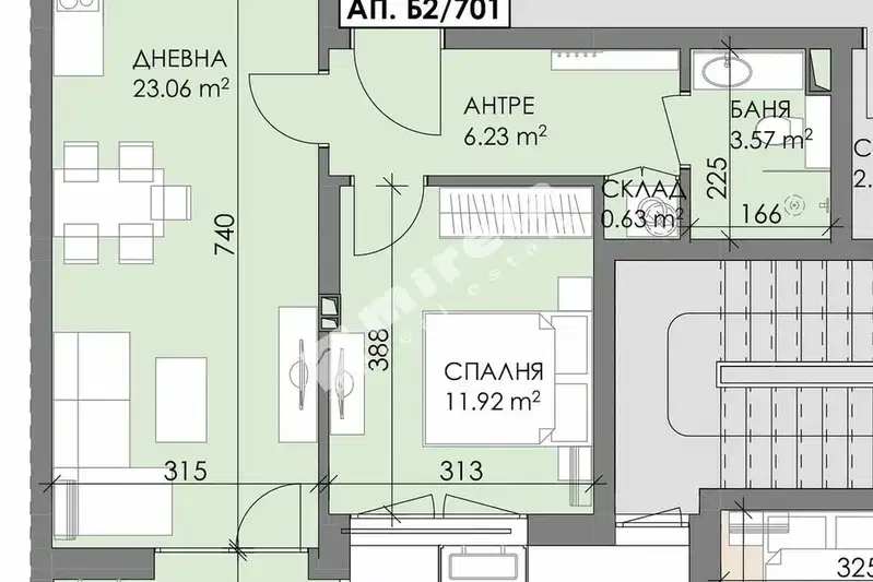 2-bedroom apartment in Burgas, Meden Rudnik - Zona A