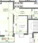 Двустаен апартамент в Бургас, Меден рудник - зона А