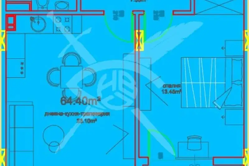 2-bedroom apartment in Burgas, Meden Rudnik - Zona A