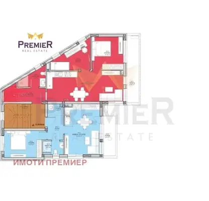 Снимка 2 — Двустаен апартамент в Бургас, Меден рудник - зона Д