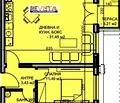 Снимка 2 — Двустаен апартамент с функционално разпределение в Младежки Хълм, Пловдив