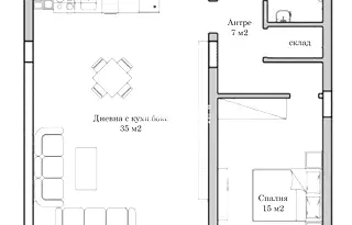 Двустаен апартамент в Пловдив, Младежки Хълм