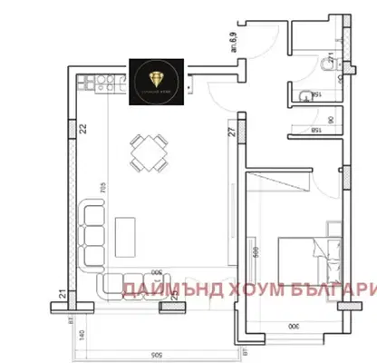 Снимка 2 — Двустаен апартамент в Пловдив, Младежки Хълм