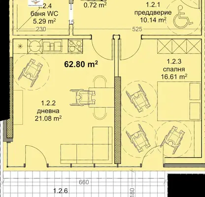 Photo 3 — 2-bedroom apartment in Varna, Mladost 1