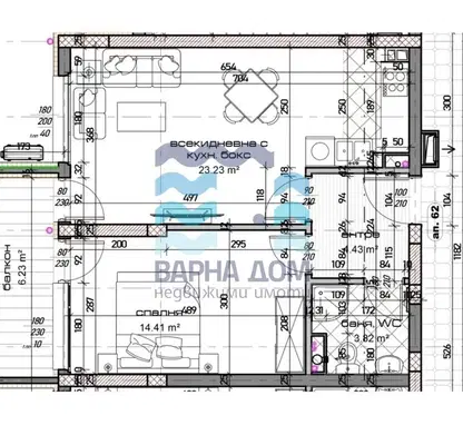 Снимка 2 — Двустаен апартамент във Варна, Младост 1