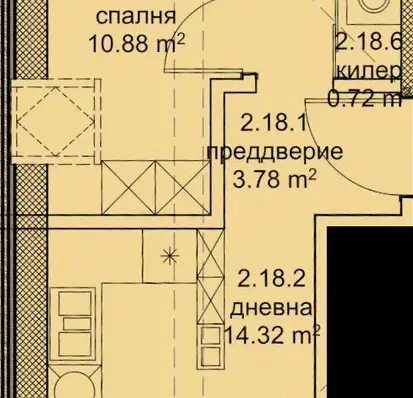 Снимка 4 — Двустаен апартамент във Варна, Младост 1