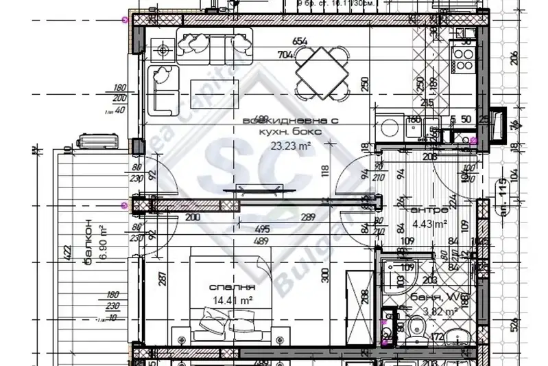 2-bedroom apartment in Varna, Mladost 2