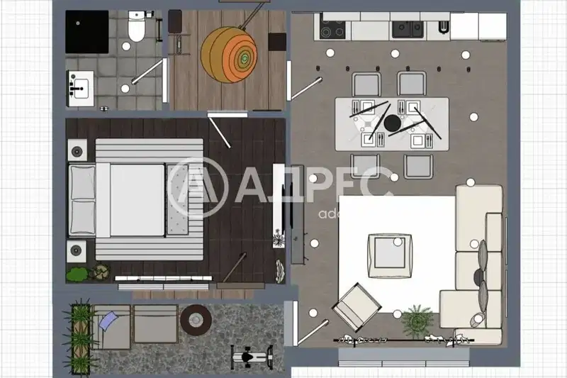 2-bedroom apartment in Sofiya, Nadejda 1