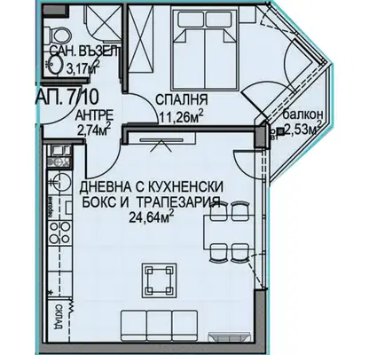 Photo 4 — 2-bedroom apartment in Sofiya, Obelya 2