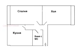 Двустаен апартамент в София, Обеля 2