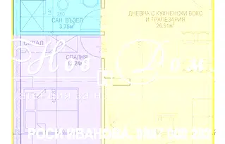 Двустаен апартамент в София, Обеля
