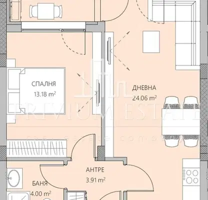 Снимка 3 — Двустаен апартамент в Пловдив, Остромила