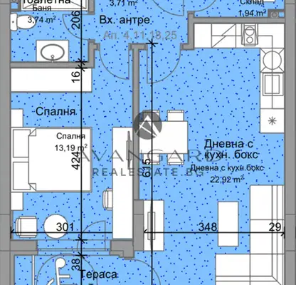 Снимка 5 — Двустаен апартамент в Пловдив, Остромила