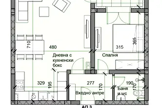 Двустаен апартамент в Пловдив, Остромила