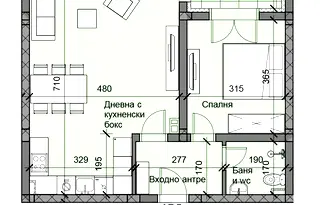 Двустаен апартамент в Пловдив, Остромила