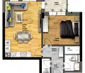 Снимка 2 — Двустаен апартамент в Пловдив, Остромила
