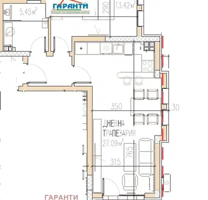 Снимка 5 — Двустаен апартамент в Пловдив, Остромила