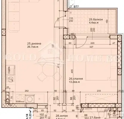 Photo 5 — 2-bedroom apartment in Plovdiv, Ostromila