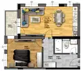 Снимка 3 — Двустаен апартамент в Пловдив, Остромила