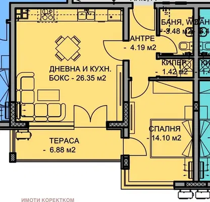 Photo 3 — 2-bedroom apartment in Plovdiv, Ostromila