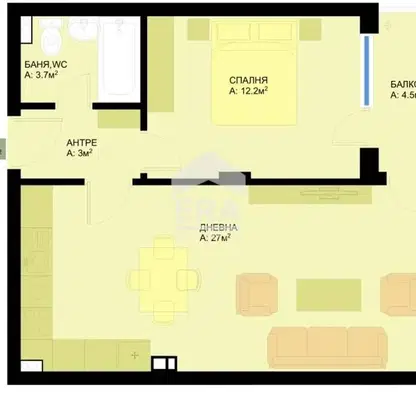 Photo 5 — 2-bedroom apartment in Varna, Pobeda