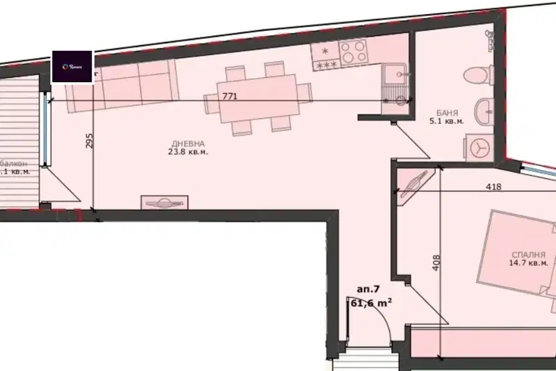 2-bedroom apartment in Varna, Pogrebi