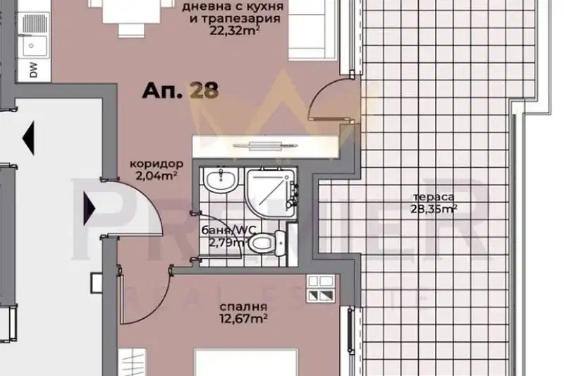 2-bedroom apartment in Varna, Pogrebi