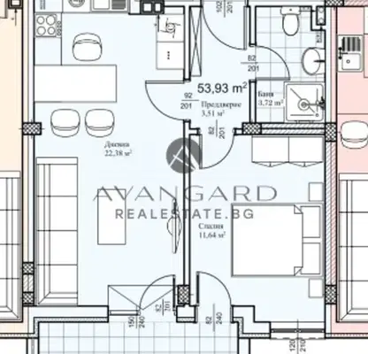 Photo 2 — 2-bedroom apartment in Plovdiv, Proslav