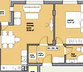 Снимка 2 — Двустаен апартамент с тераса в нова сграда в Прослав, Пловдив