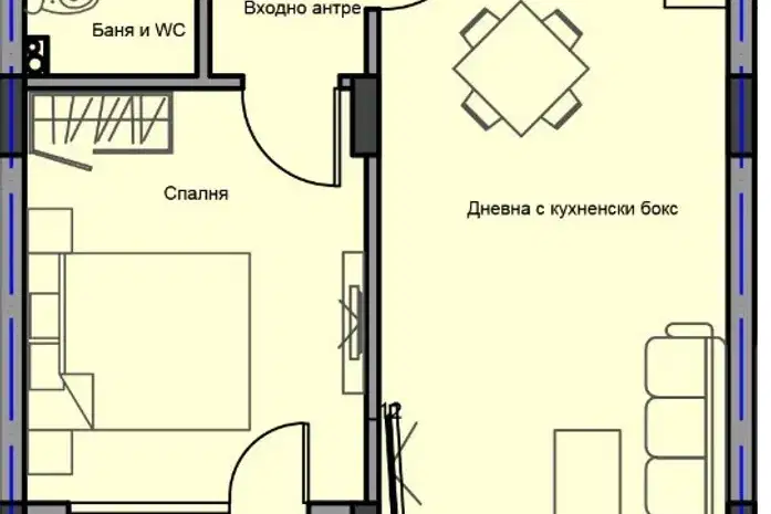 2-bedroom apartment in Stara Zagora, Remiza