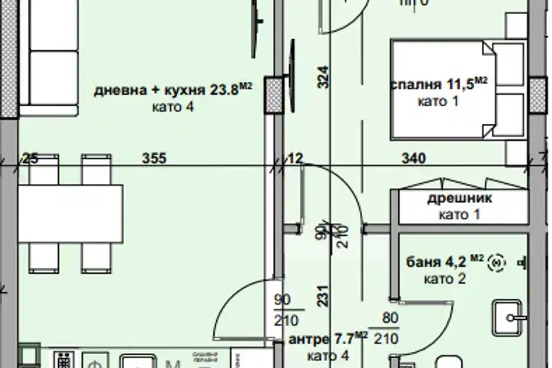 Двустаен апартамент в Стара Загора, Самара 3