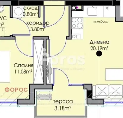 Снимка 2 — Тристаен апартамент с две тераси в Сарафово, Бургас