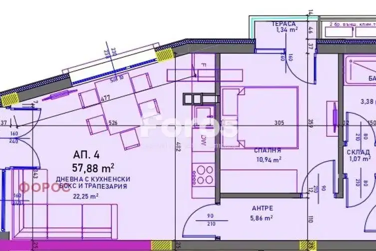 2-bedroom apartment in Burgas, Sarafovo
