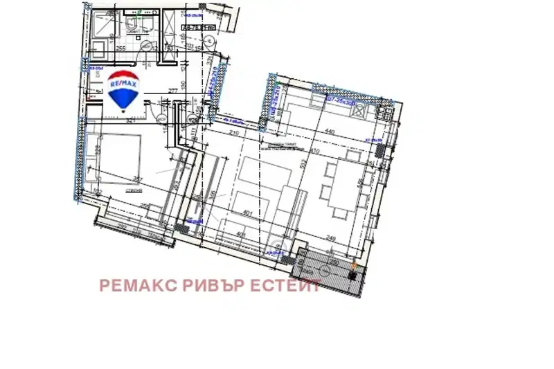 Two-room apartment in Shirok Tsentar, Ruse with terrace