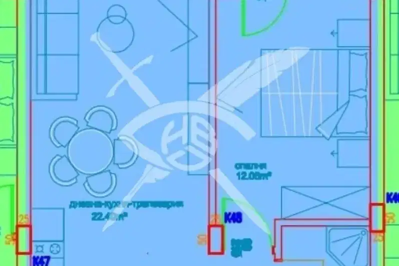 2-bedroom apartment in Burgas, Slaveikov