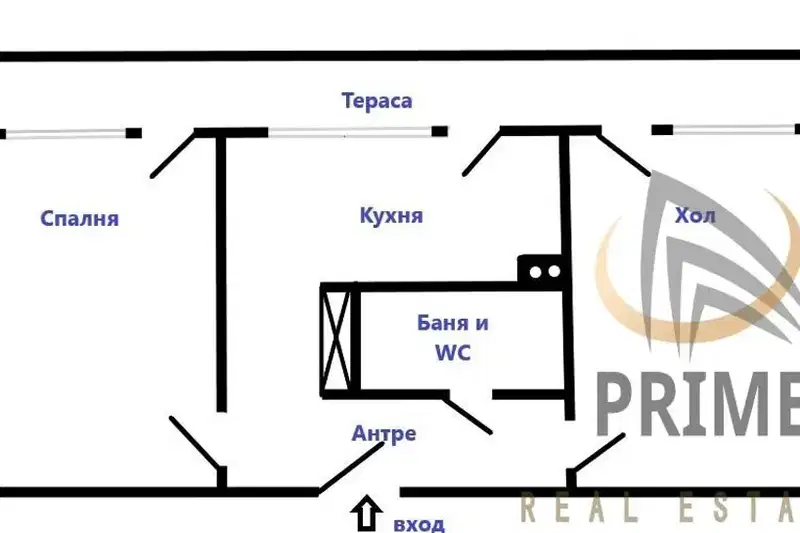 2-bedroom apartment in Burgas, Slaveikov