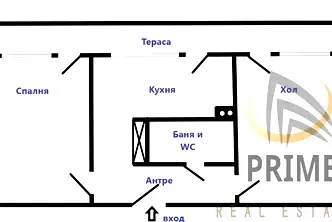 Двустаен апартамент с две тераси в Славейков, Бургас