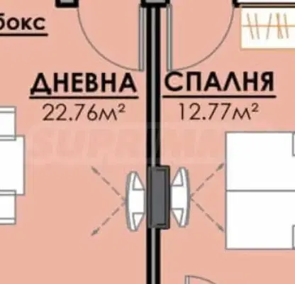 Снимка 2 — Двустаен апартамент в Бургас, Славейков