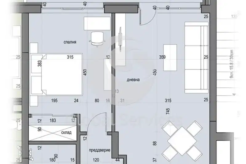 2-bedroom apartment in Sofiya, Slaviya