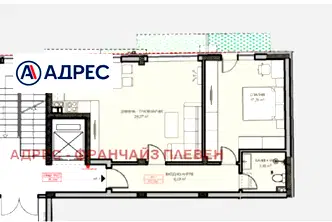Двустаен апартамент в Плевен, Сторгозия