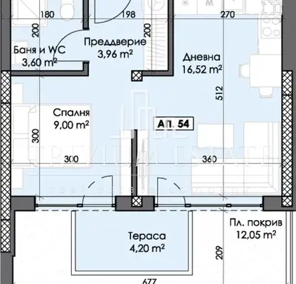 Снимка 2 — Двустаен апартамент в Пловдив, Тракия