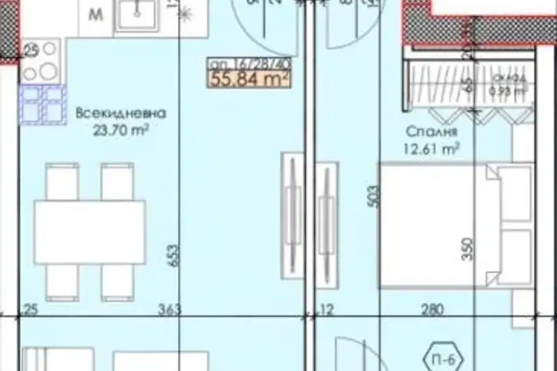 2-bedroom apartment in Plovdiv, Trakiya
