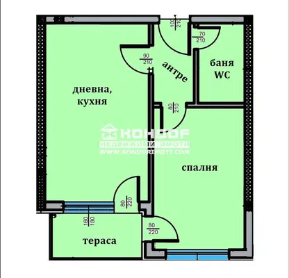 Снимка 4 — Двустаен апартамент в Пловдив, Тракия