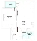 Двустаен апартамент в Пловдив, Тракия
