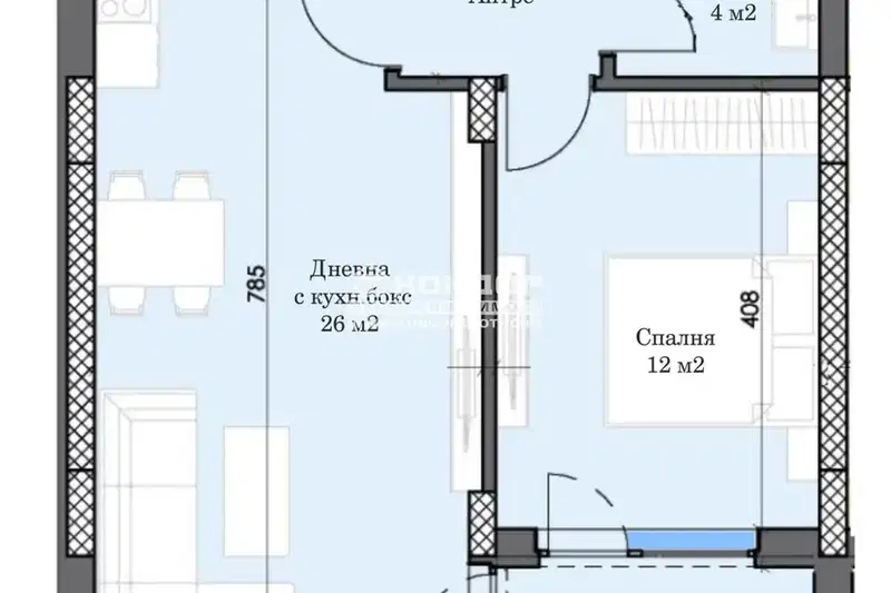2-bedroom apartment in Plovdiv, Trakiya